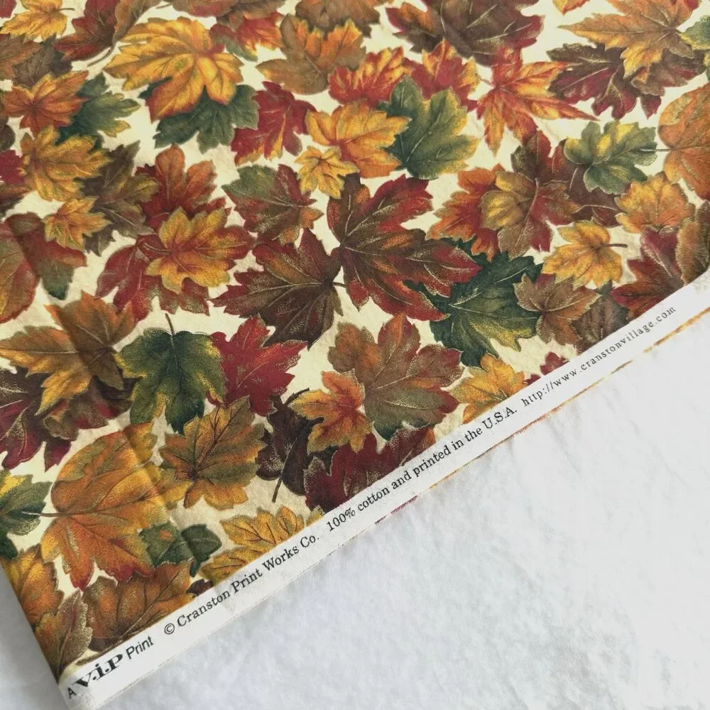 Cranston Fabrics fall leaves
